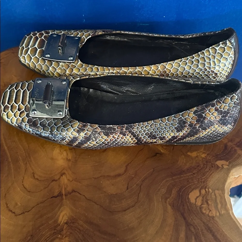 Women’s Donald J. Pliner Python Snakeskin-Print Leather 
